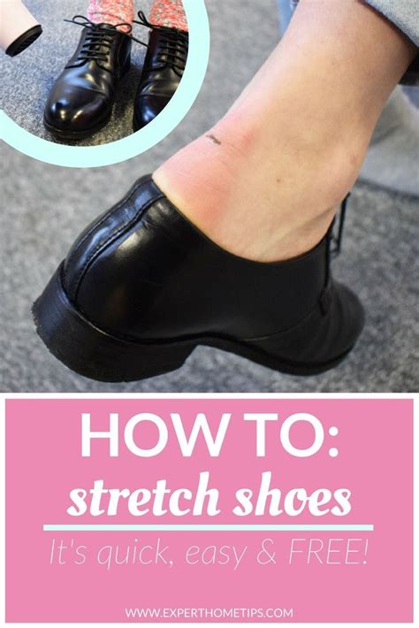 stretching shoes that are too tight.